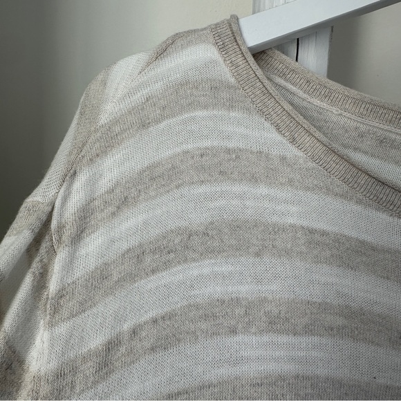 Lou & Grey Heatherstripe Tunic Long Sleeve Lightweight Sweater SZ Large - Picture 6 of 8